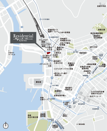 長崎駅周辺地図